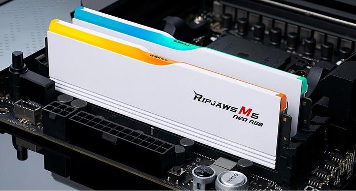 Image du produit G.Skill DIMM 64 GB DDR5-6000 (2x 32 GB) Dual-Kit (F5-6000J2836G32GX2-RM5NRW, Ripjaws M5 Neo, INTEL XMP, AMD (2 x 32GB, 6000 MHz, RAM DDR5, DIMM)