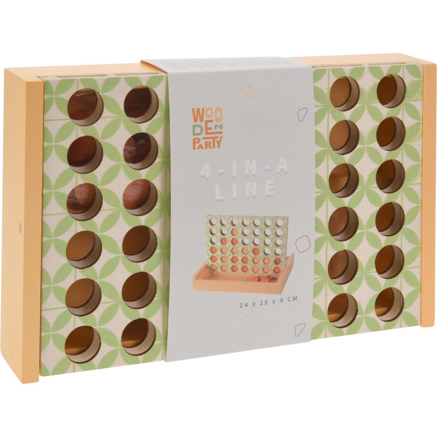 Thumbnail - Holzbrettspiel „Vier in einer Reihe“.