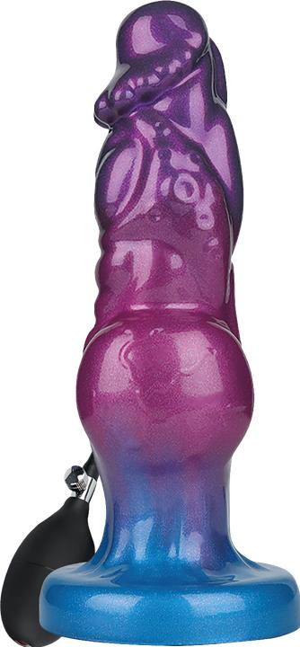 Actual product image Power Monsters Rift Titan – Aufblasbarer Monster-Dildo mit Wellenstruktur – 24 cm – Mix Color
