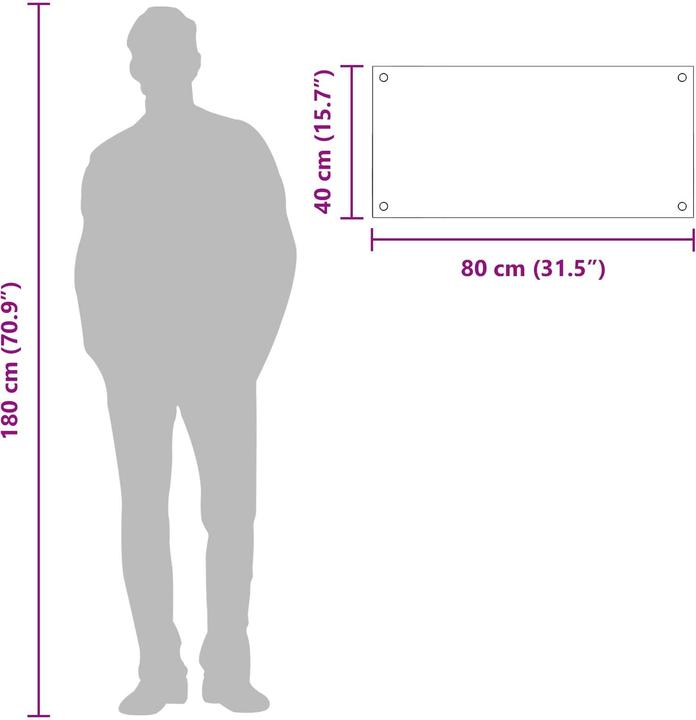 Actual product image vidaXL Yellow back panel