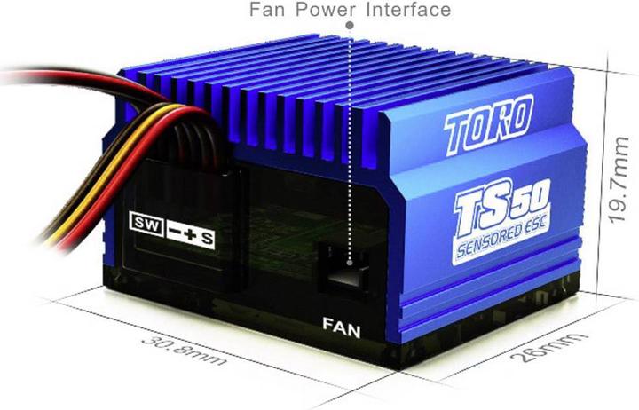 Actual product image SkyRC Car model brushless speed controller Toro TS50