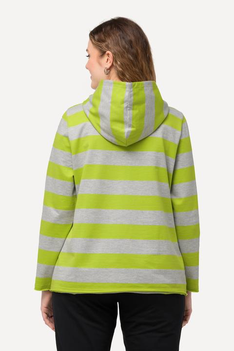 Produktbild Ulla Popken Hoodie, Streifen, Kängurutasche, Kapuze, Langarm (42, 44)