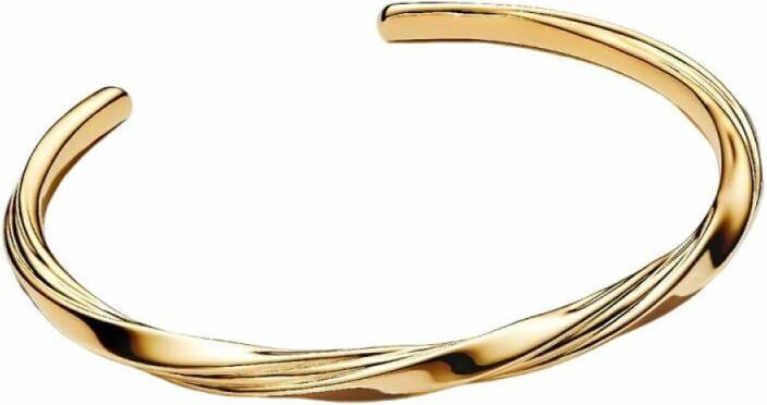 Produktbild Pandora Verdrehter Offener Armreif (17.50 cm, Vergoldet)