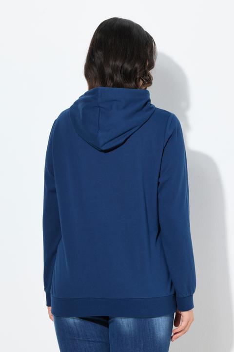 Immagine prodotto Ulla Popken Maglia con applicazione floreale, cappuccio e maniche lunghe (46, 48)