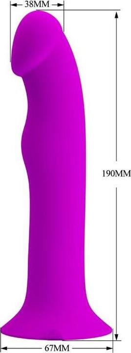 Actual product image Pretty Love Murray Vibrating Dildo 19 cm