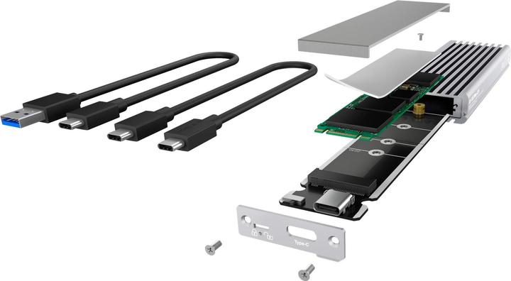 Immagine prodotto Icy Box IB-1817Ma-C31 (M.2 2230, M.2 2242, M.2 2260, M.2 2280, M.2)