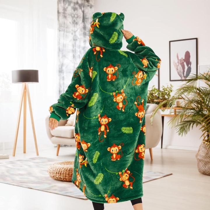 Immagine prodotto Three Oversize Hoodie-Decke Kuschelpullover Erwachsene