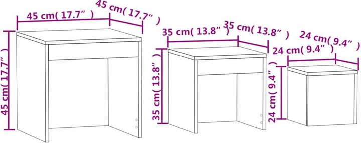 Image du produit vidaXL Satztisch