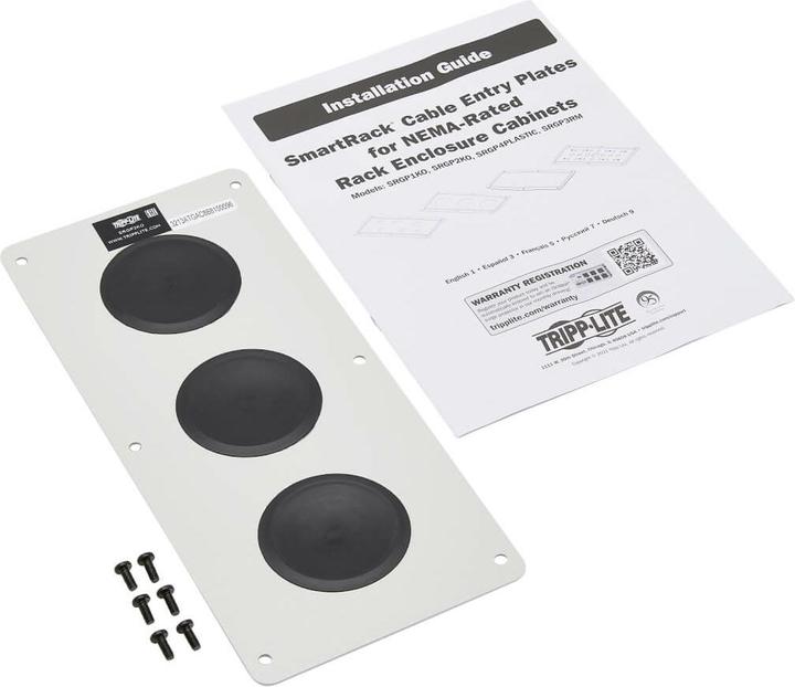 Produktbild Eaton TRIPPLITE SmartRack Cable Gland Plate for NEMA-Rated Enclosure Cabinets 3 Ports