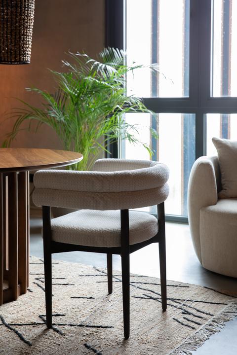 Actual product image Dutchbone Sela Dining Chair Off White