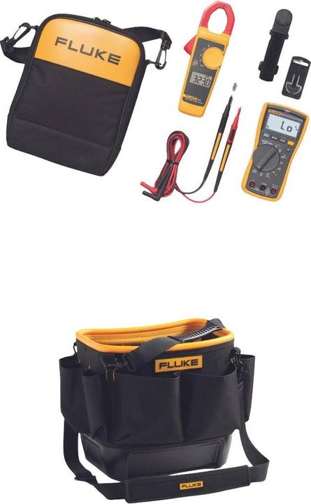 Actual product image Fluke 117/323/TB25 Hand-held multimeter, digital current clamp incl. test cable, incl. bag CAT III (CAT III 600V)