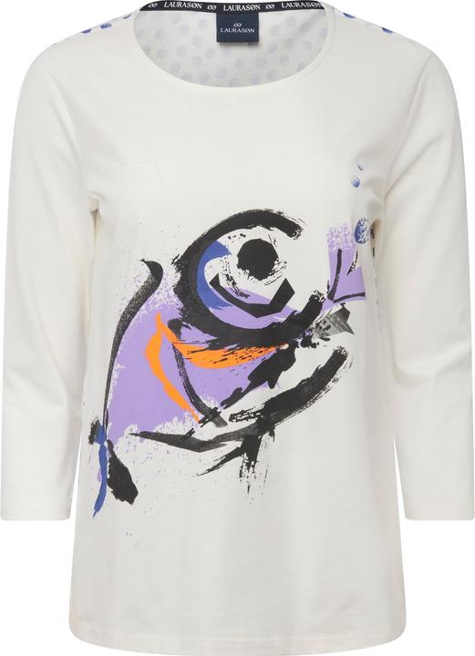 Image du produit Laurasøn T-Shirt, Fisch/Punkte, Rundhals, 3/4-Ärmel, OEKO-TEX (XL)