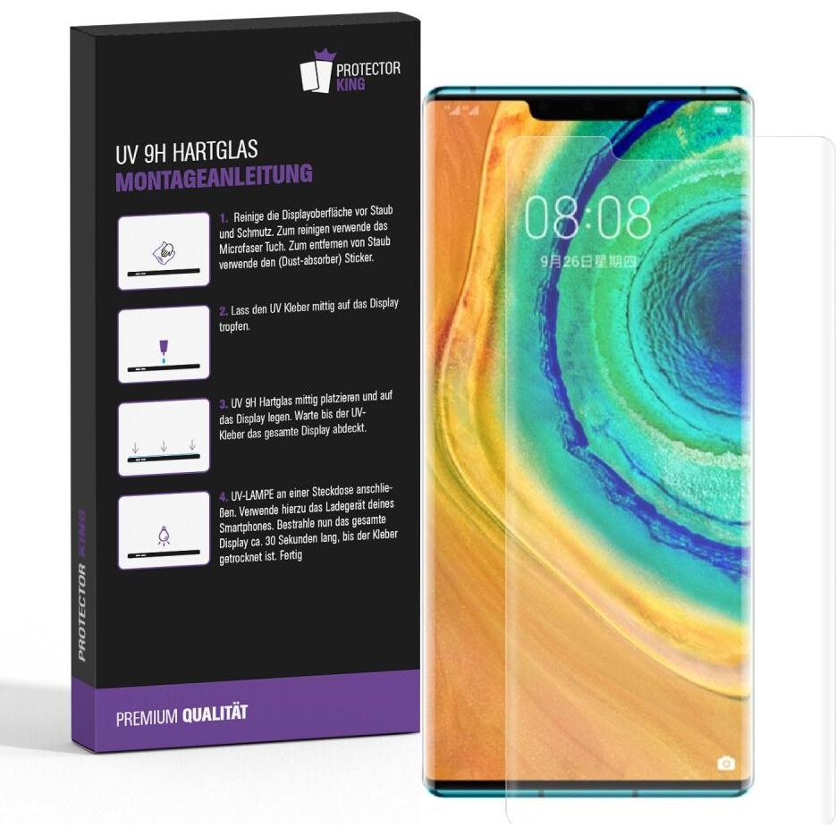 Thumbnail - Protectorking 2x UV Liquid Echtes Tempered 9H Panzerhartglas 3D KLAR (2 Stück, Huawei Mate 30 Pro), Smartphone Schutzfol...
