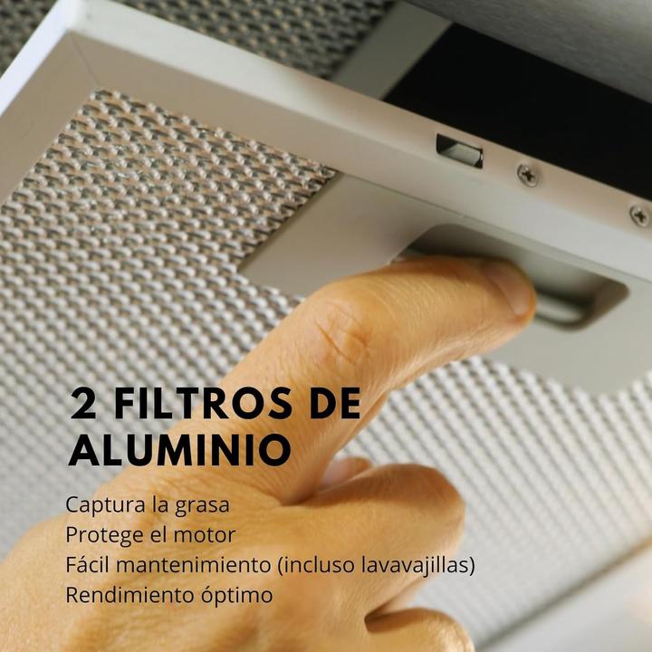 Image du produit Corbero Hotte décorative horizontale, débit 1000 m3/h, 3 vitesses, classe A++ (Hotte murale)