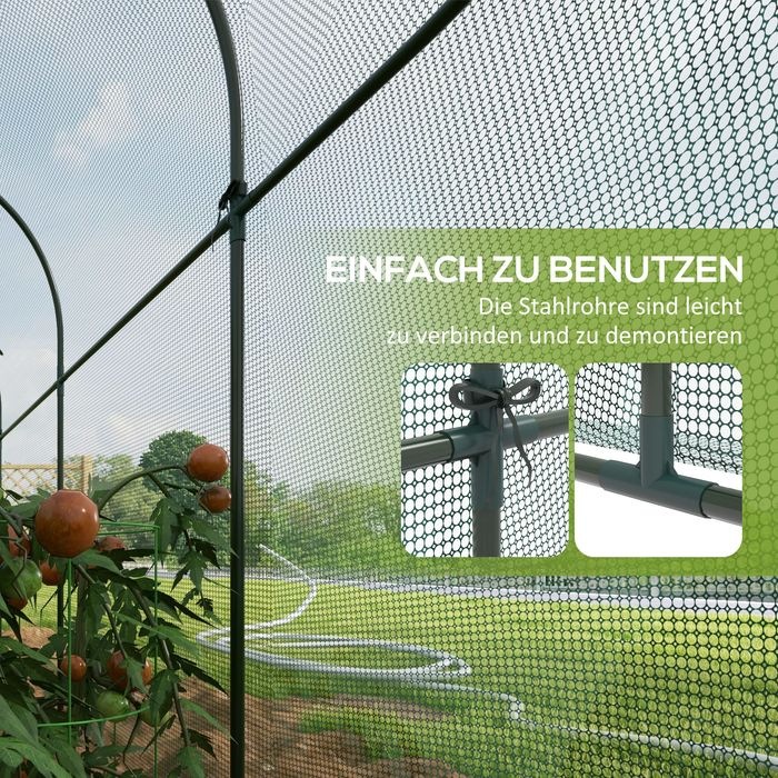 Immagine prodotto Swisshandel24 3 x 1 m Gartennetz, Pflanzenschutzzelt mit Tür, Insektenschutznetz, Winddichtes Gemüsenetz, Schädlin
