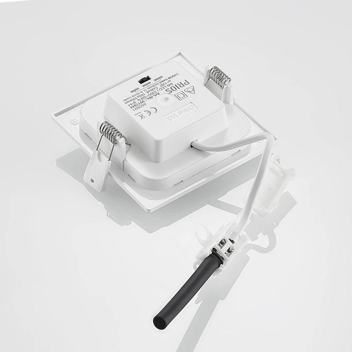 Actual product image Prios Helina LED recessed lamp, white, 11.5 cm (360 lm)