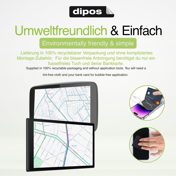 Produktbild Dipos Schutzfolie Matt für TomTom Start 52 CE