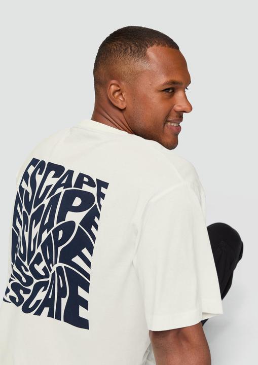 Produktbild S.Oliver T-Shirt Jerseyshirt im Loose Fit mit Front- und Backprint (XL)