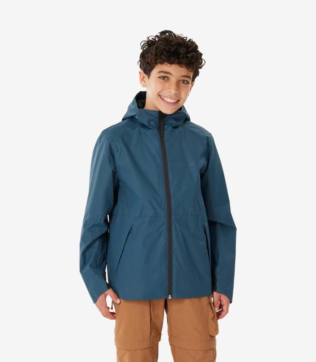 Produktbild Quechua Wanderjacke MH500 Kinder Gr. 122–170 wasserdicht Wandern blau (140)