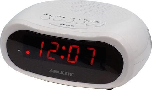 Majestic Neu SVE-232 Digitaler Wecker Weiss