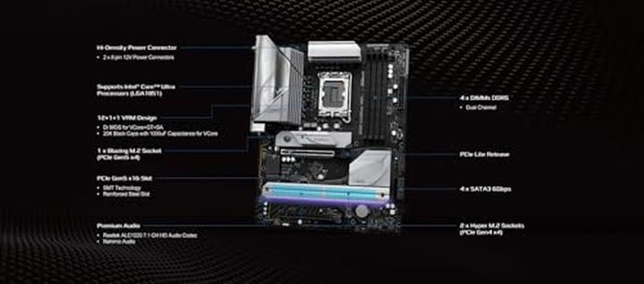 Productafbeelding AsRock B860 LiveMixer WiFi DDR5 Intel S kleinhandel (LGA 1851, Intel B860, ATX)