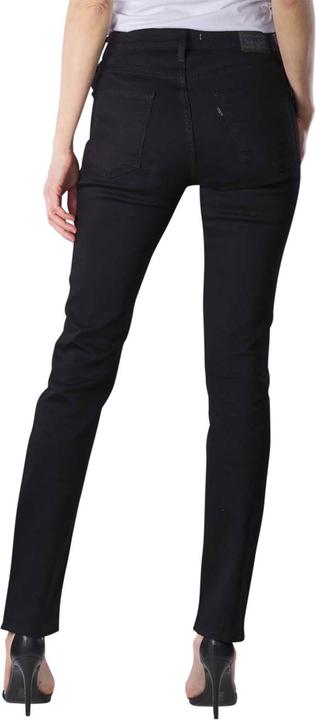 Actual product image Levis 724 Jeans High Rise Straight soft black (W27/L32)