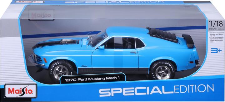 Produktbild Maisto Ford Mustang Mach 1 1970 1/18 blau