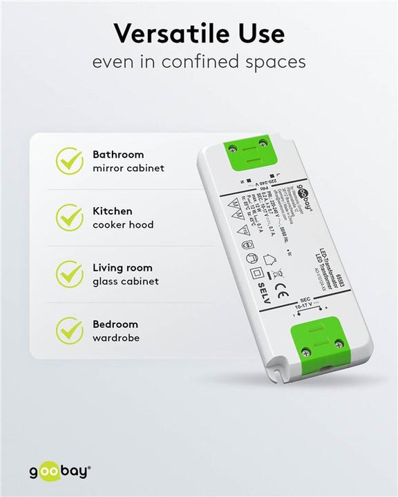 Actual product image Goobay LED constant current transformer / 12 W