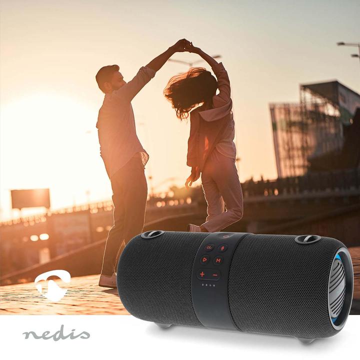 Immagine prodotto Nedis Altoparlante Bluetooth - Durata massima della batteria: 6,5 ore - Portatile - 40 W - Stereo - (6.50 h, Corrente elettrica)