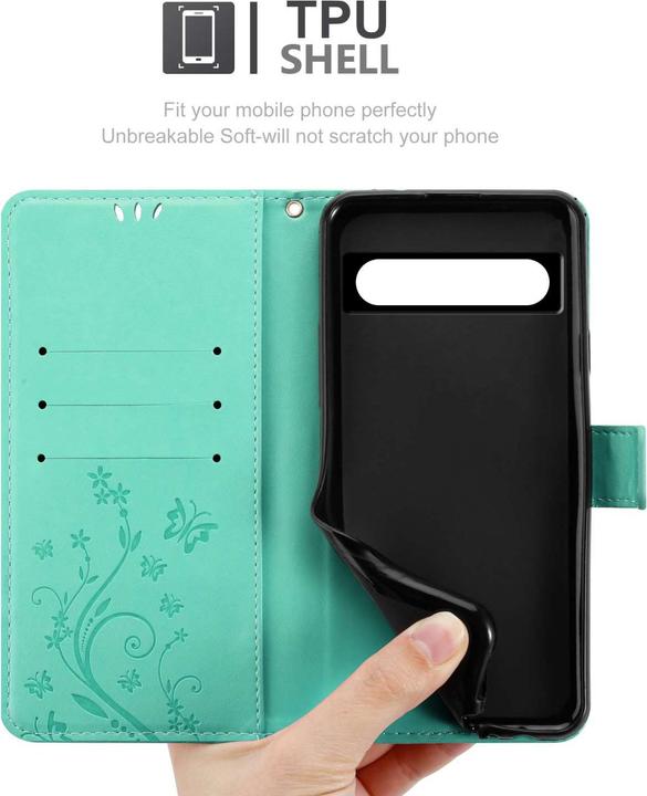 Actual product image Cadorabo Case for Google PIXEL 7 PRO Flower Book (Google Pixel 7 Pro)
