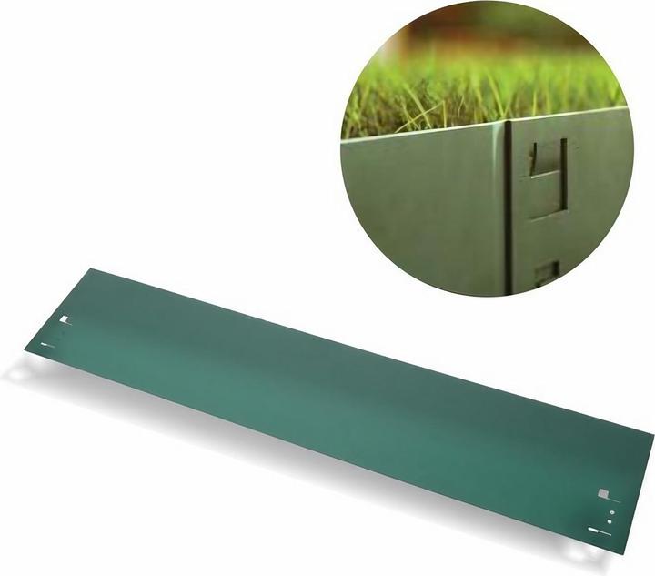 Immagine prodotto Green Split Bordatura in metallo per prato 13,5 cm x 120 cm Verde | bordatura letto | bordatura letto |
