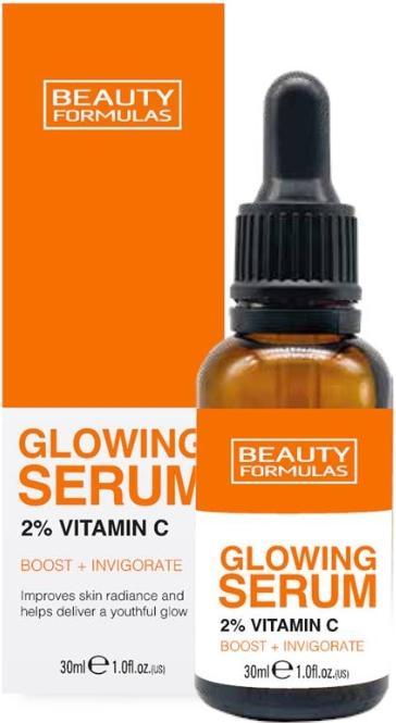 Immagine prodotto Beauty Formulas Glowing Serum 2% Vitamina C Siero illuminante 30Ml (30 ml)