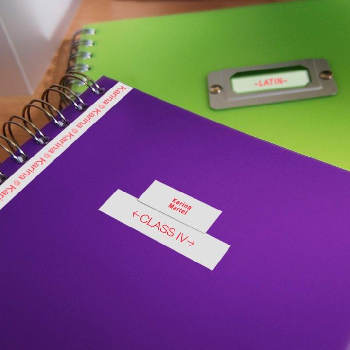 Actual product image Brother M-K222bz (0.90 cm, White, Red)