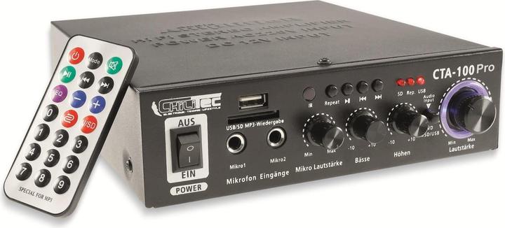 Produktbild Chilitec Mini-HiFi-Verstärker CTA-100 pro, USB, Fernbedienung, Bluetooth