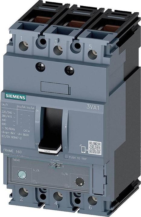 Produktbild Siemens Leistungsschalter 1 St. 3VA1110-3EF36-0AA0 Einstellbereich (Strom): 70