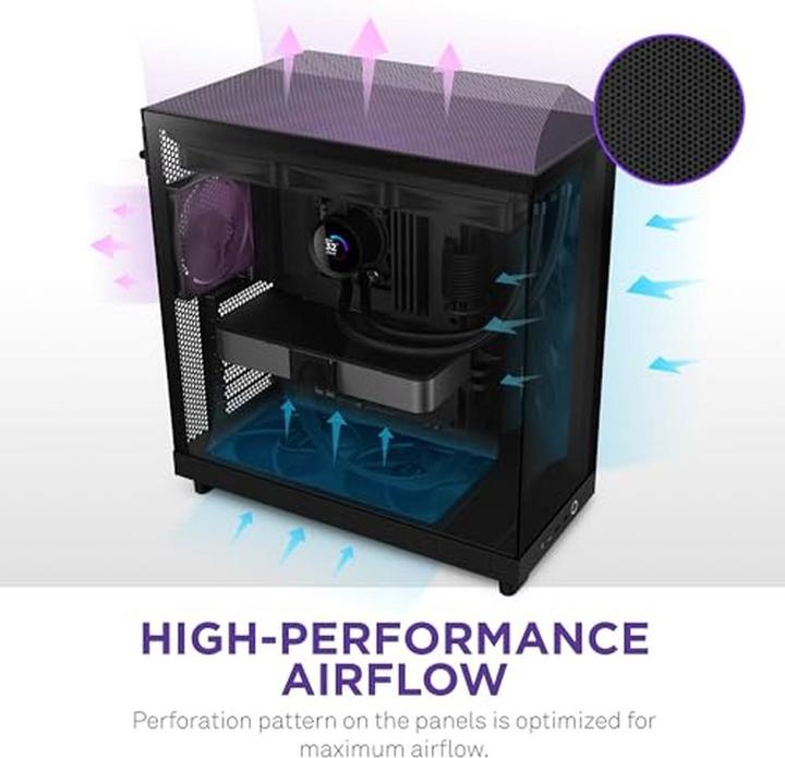 Image du produit NZXT H6 Flow (Mini-ITX, mATX, ATX)