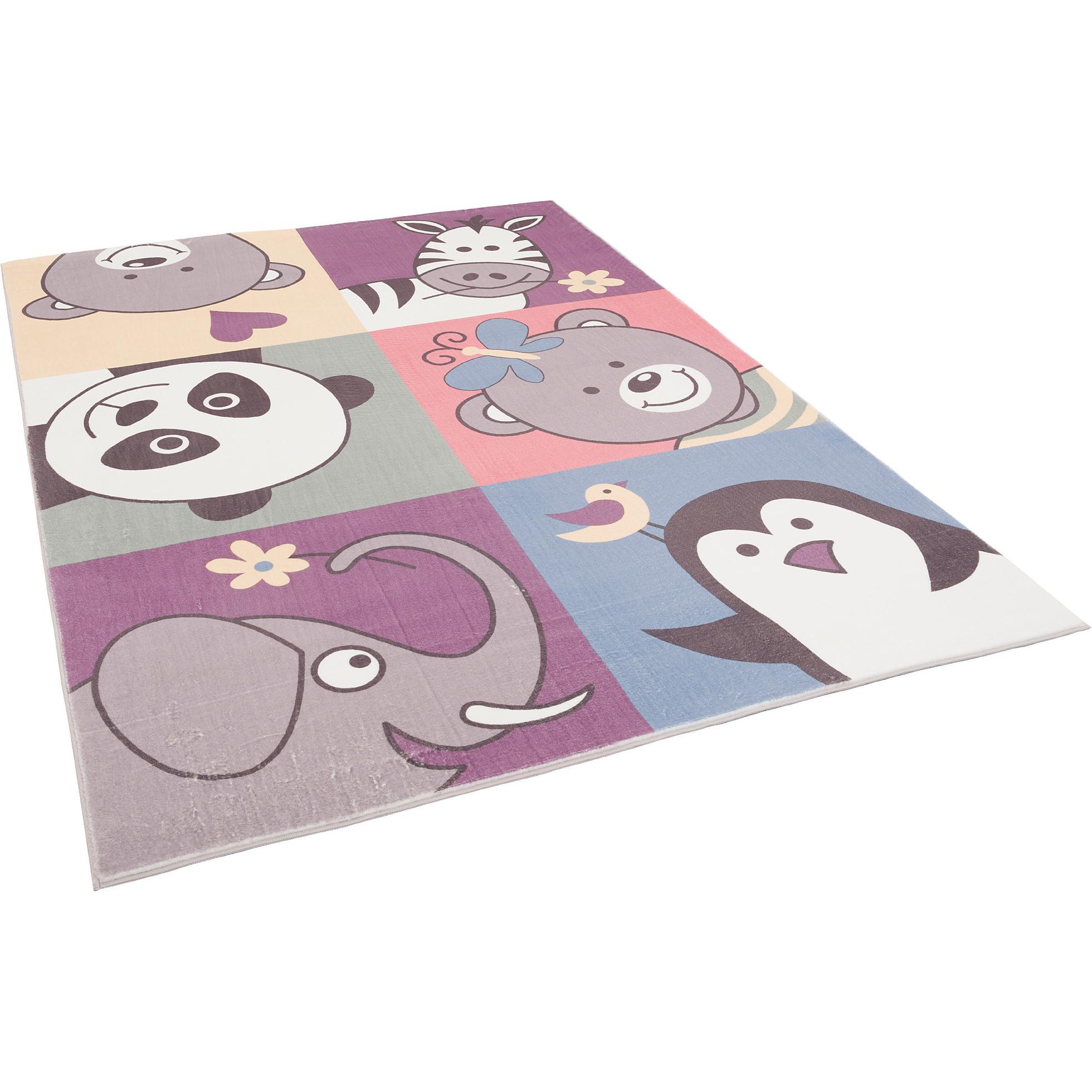 Pergamon, Kinderteppich, Luxus Super Soft Kinder Fellteppich Plush Kids Lustige Tiere (160 x 230 cm)