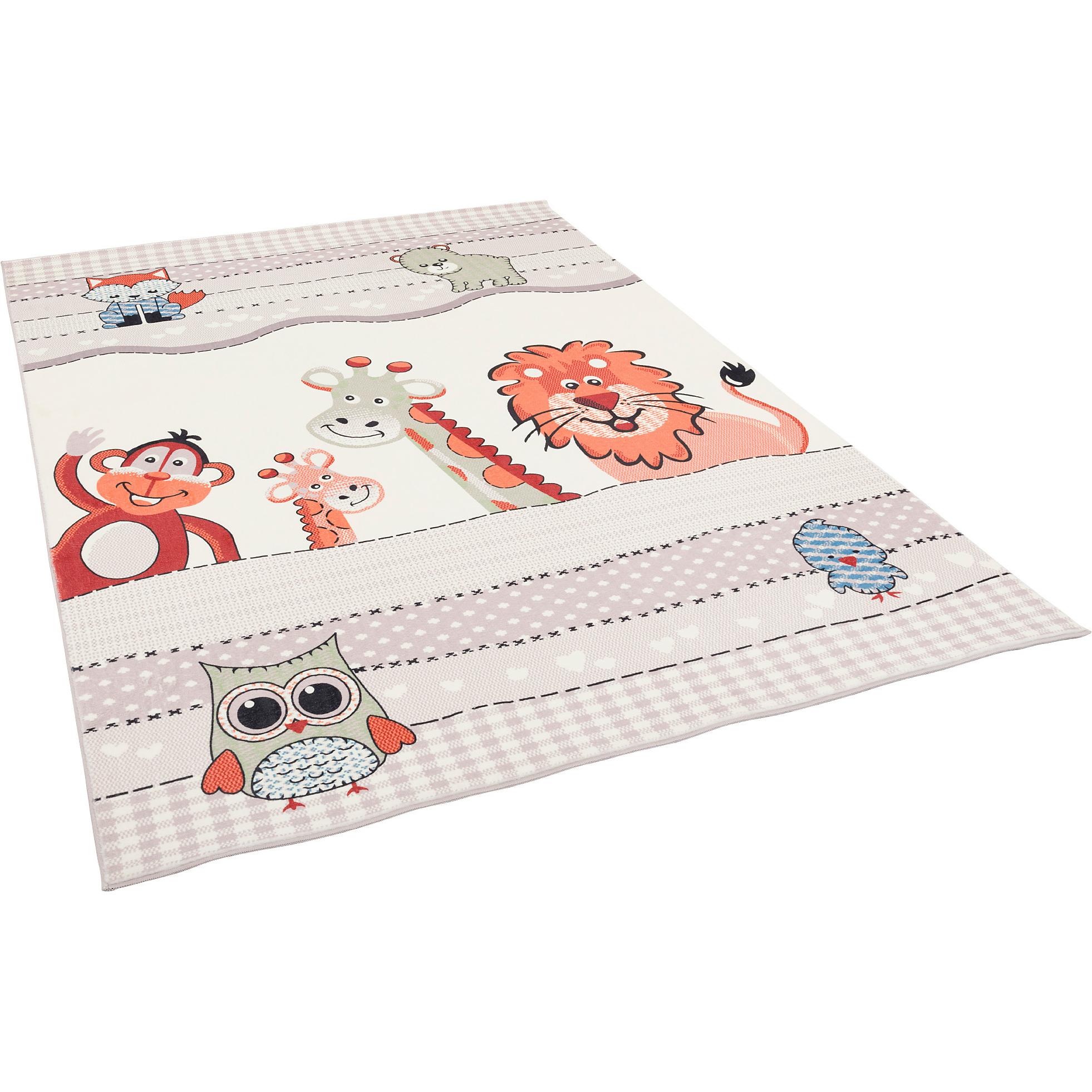 Thumbnail - Pergamon, Kinderteppich, Luxus Super Soft Kinder Fellteppich Plush Kids Tierwelt (80 x 150 cm)