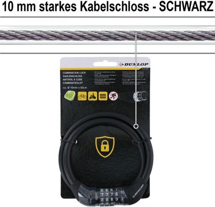 Produktbild Dunlop Combination lock 4as (65 cm)