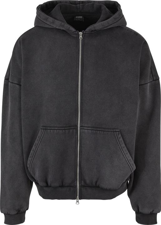 Produktbild Urban Classics Heavy Stone Washed 90's Zip Hoodie - 75065 (M)