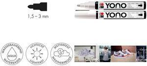 Produktbild Marabu Acrylmarker YONO 1.5 - 3 mm Weiss (1x)