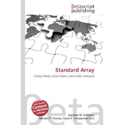 Standard Array, Fachbücher von Lambert M. Surhone, Mariam T. Tennoe, Susan F. Henssonow