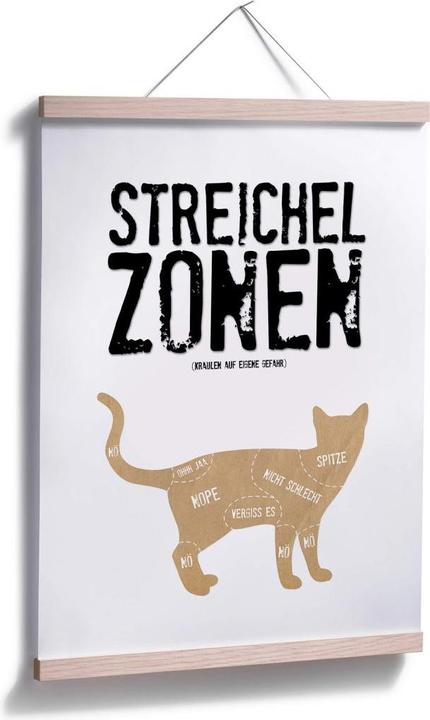 Actual product image Trenddeko Petting zones - cat (30 x 40 cm)
