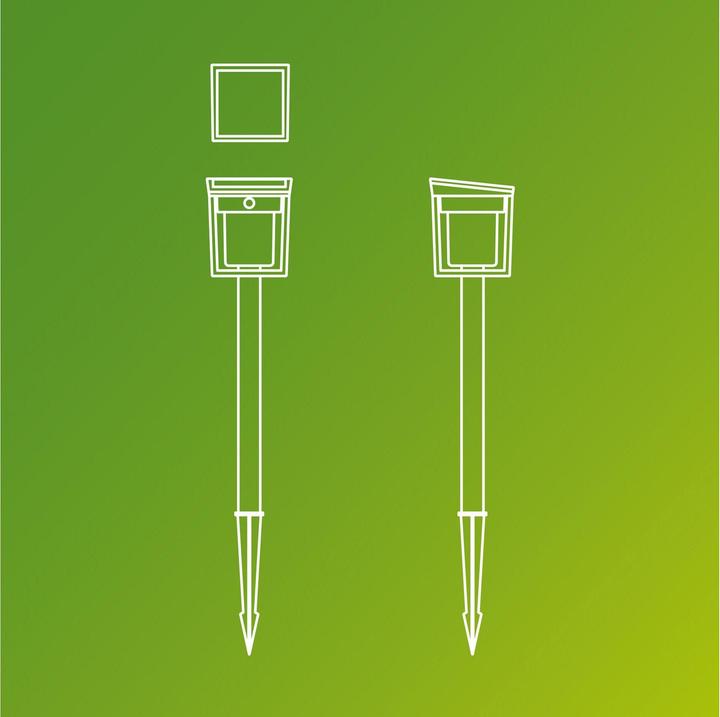 Actual product image Philips Blaise solar outdoor stand light (250 lm, IP44)