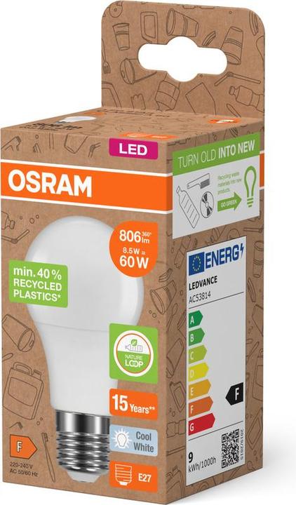 Produktbild Osram LED Pcr Lamps With Classic A (E27, 8.50 W, 806 lm, 1 x, F)