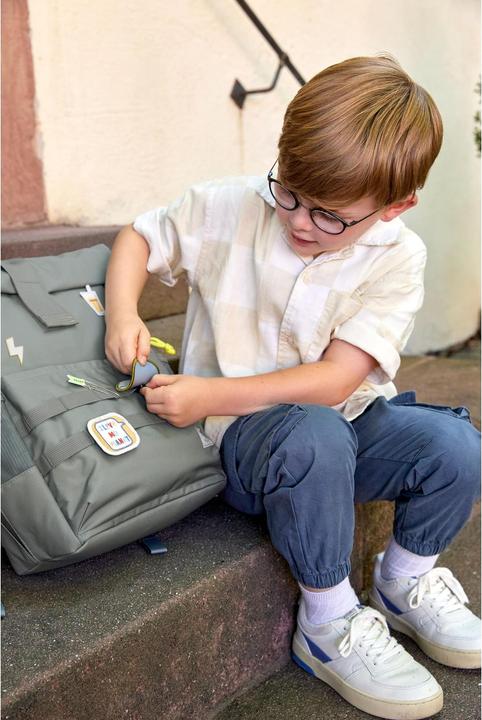 Actual product image Lässig Children's rucksack Rolltop Medium Green (12 l)