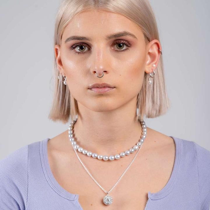 Image du produit Bijouteria Clous d'oreille (Perle d'eau douce, Argent 925)