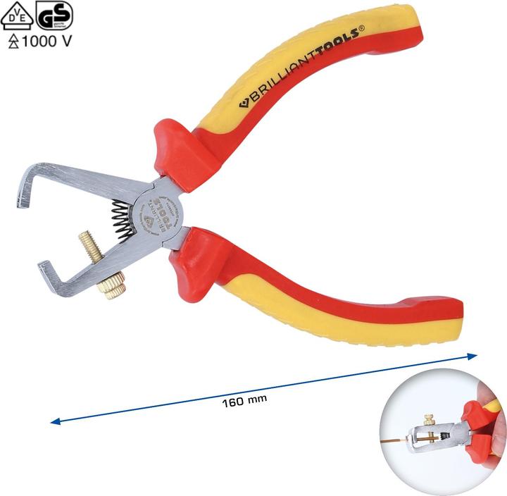 Actual product image Brilliant Tools VDE cable stripper, 168 mm (160 mm)