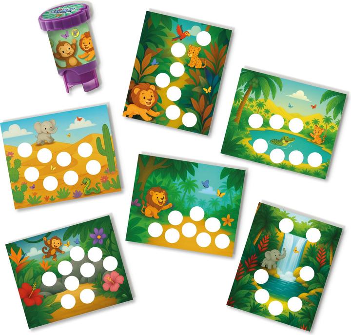 Actual product image Ses Sticker stamper - Dschungeltiere