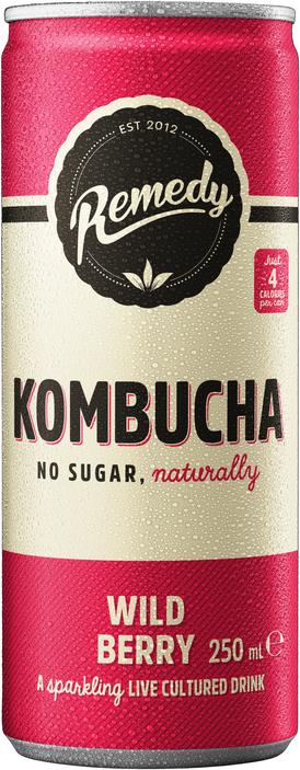 Actual product image Remedy Wild Berry Kombucha (12 x 25 cl)